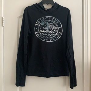 Navy blue Holister paddle relay hoodie